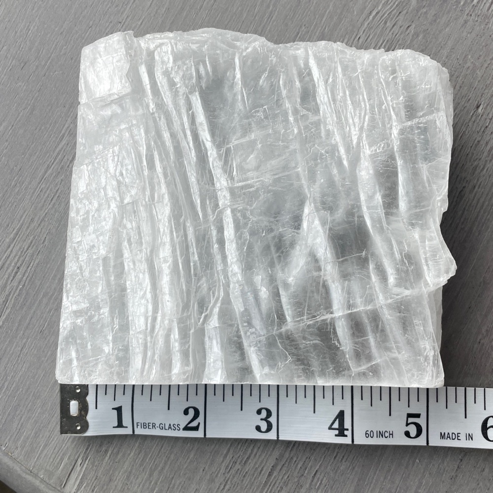 Natural Selenite Display Slab - Picture 5 of 8